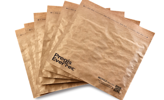 Pile of Pregis Evertec mailers